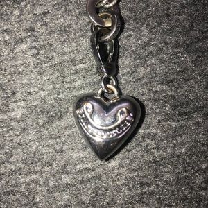 Juicy Couture Long Silver Pendant Necklace